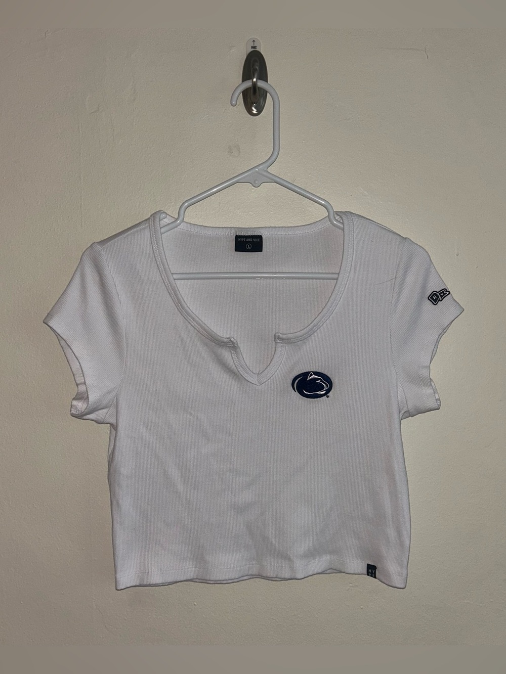 Hype and Vice Penn State Ribbed Fitted Tee